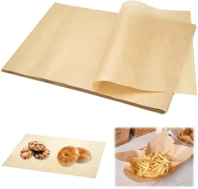 Obrázek produktu pro Papír na pečení o rozměrech 20 x 30 cm s nepřilnavou vrstvou, 200 kusů, na pečení a smažení