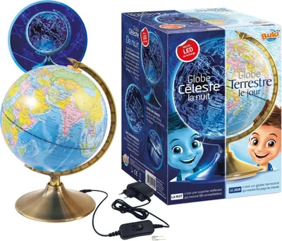 Obrázok produktu pre Zemská zemeguľa cez deň - obloha v noci