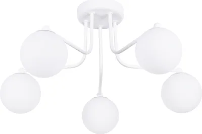 Produktbild von Kronleuchter ASTRAL 5 weiß 5xG9 8W Stahl/Glas 29x64x58cm Sollux Lighting