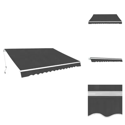 Produktbild von vidaXL Gelenkarmmarkise 400 cm Anthrazit - Markisen