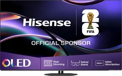 Produktbild von Hisense 65 '' A85Q | OLED Smart TV 4K 120 Hz, 165,1 cm (65"), 3840 x 2160 Pixel, OLED, Smart-TV, WLAN, Schwarz, Grau