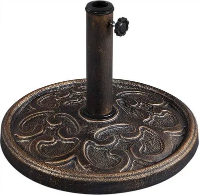Immagine prodotto di Supporto per ombrellone in bronzo, robusto, per balconi e terrazze (per palo da 38/48 mm)