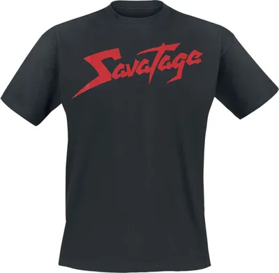 Produktbild von Savatage T-Shirt Herren Red Logo schwarz Band-Merch, Bands 100% Baumwolle S