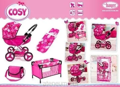 Zdjęcie produktu dla Zestaw akcesoriów z wózkiem dla lalek Cosy
