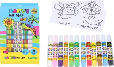 Image de Couleurs pour verre Glitter 11+1 10 ml