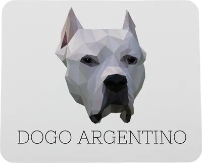 Productafbeelding van Argentijnse dog geometrische onderlegger Art-Dog