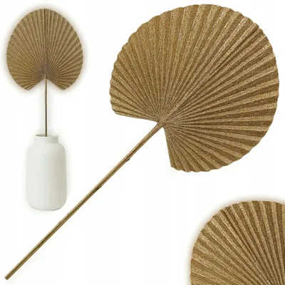 Produktbild von Składnica Towarów Różnych Dekorationsblatt Gold Glamour 54 cm Weihnachtsdeko