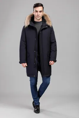 Produktbild von herren winterjacke,winterjacke herren,winter jacket men,winterjacke, mit 118-144g Gänsedaunen Kapuzen Parka mittellangeXL