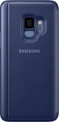Image de SAMSUNG EF-ZG960CL - Clear View cover avec fonction Stand G S9 Bleu