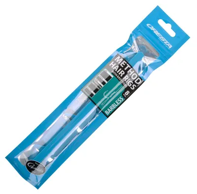 Produktbild von Cresta Method Hair Rigs Barbless + Stop - 8 gebundene Angelhaken, Gr./Durchmesser/Tragkraft:Gr. 10 /6.1kg /0.26mm