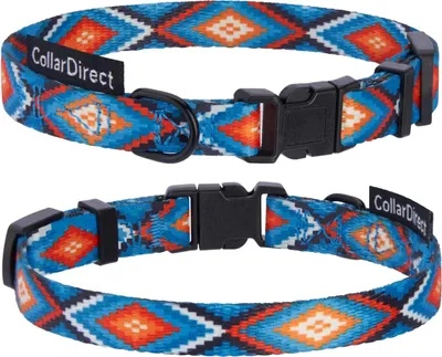 Produktbild von Hundehalsband Nylon mit Schnalle Verstellbarer Halsumfang 35,6-45,7cm Bunt