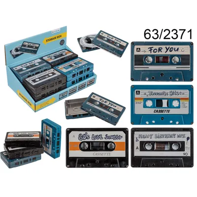 Produktbild von Metall-Aufbewahrungsdose, Musikkassette