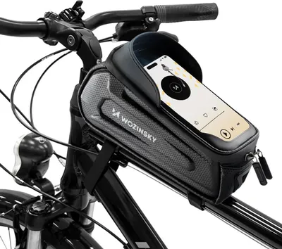 Immagine prodotto di Wozinsky Borsa blindata per telaio bici con custodia per telefono 1,7 L - Nero