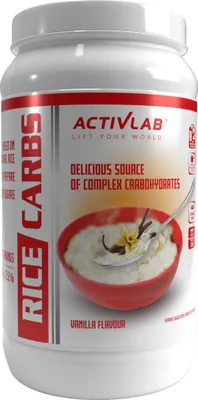 Produktbild von Activlab Rice Carbs 1000g, Instant Reispudding Rice Reiscreme Sportnahrung - Vanille