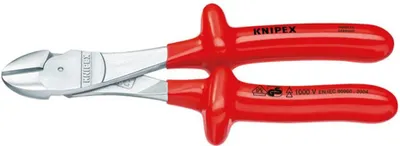 Immagine prodotto di Pinza a taglio laterale a leva VDE 250 mm con isolamento a immersione. Knipex | 4003773018421