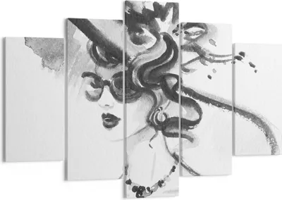 Produktbild von Bild auf Leinwand - Leinwandbild - Frau Modell - 150x100cm - Wand Bild - Wanddeko - Wandbilder - Leinwanddruck - Bilder - Kunstdruck - Wanddekoration - Leinwand bilder - Wandkunst - EA150x100-4066