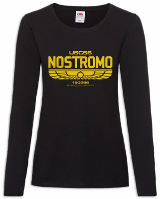 Produktbild von Urban Backwoods USCSS Nostromo 4, Damen Langarmshirt, Farbe: Schwarz, Größe: S