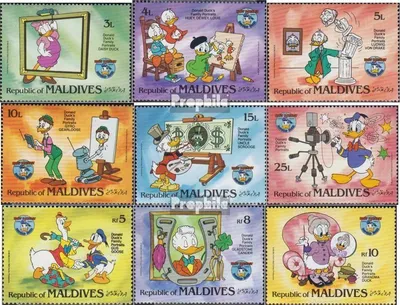 Produktbild von Briefmarken Malediven 1984 Mi 1073-1081 (kompl.Ausg.) postfrisch Donald Duck