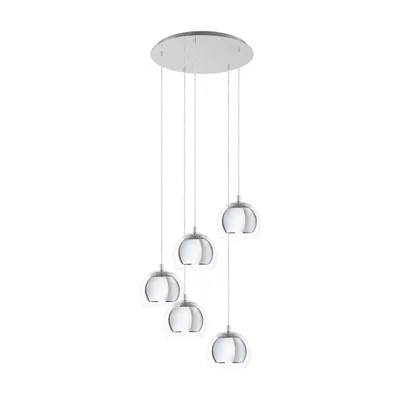 Produktbild von EGLO Rocamar 1, Chrom, Chrom, Transparent, Glas, Stahl, Glas, Drinnen, IP20