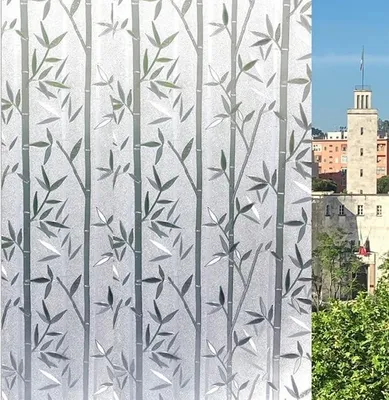 Zdjęcie produktu dla Dekoracyjna folia okienna zapewniająca prywatność, bez kleju, 30 x 300 cm