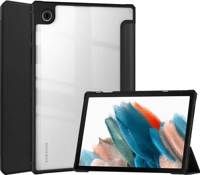 Zdjęcie produktu dla Etui na tablet Samsung Galaxy Tab A8 SM-X200 X205 Slim Case z funkcją podstawki i automatycznym usypianiem/budzeniem, czarne
