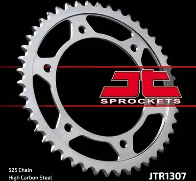 Produktbild von JTSPROCKETS Kettenrad JTR1307.41ZBK Hinten für HONDA MOTORCYCLES CBR Kohlenstoffstahl