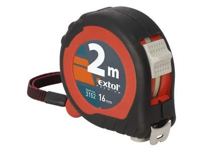 Productafbeelding van meetlint Extol Premium (3152) 2m - tapebreedte 16mm