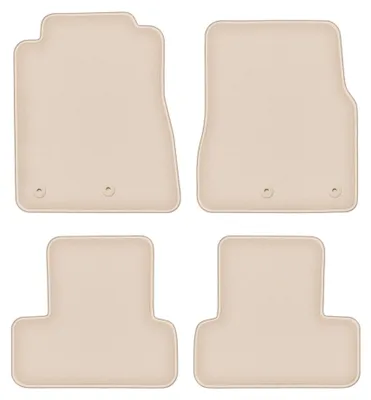 Zdjęcie produktu dla Dywaniki samochodowe welurowe do: Ford Mustang MK5 FL (2011-2014, coupe) beżowe, podgumowane