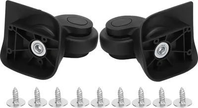 Produktbild von EIN Paar A20 Schwarz Gepäck Stumm Rad Universal Koffer Ersatz Outdoor Lieferungen