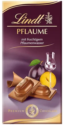 Produktbild von Lindt Pflaume Vollmilch Tafel 100g