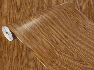 Produktbild von Klebefolie Möbel 90x25 cm - Eiche Hell - Möbelfolie selbstklebend in Holzoptik - Folie für Möbel zur schnellen Renovierung von Türen und Schränken - Möbelfolie dekorativ und pflegeleicht