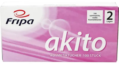 Immagine prodotto di Fripa Kosmetiktuch akito 6011107 21x20cm 2-lagig weiß 100 St./Pack.
