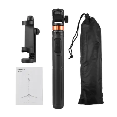 Produktbild von KINGJOY M080 Selfie-Stick-Stativ – 70" ausziehbar, 1/4" Schraube, Handyhalter & Bluetooth-Fernauslöser, für Vlog, Livestream & Videoaufnahme