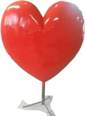 Immagine prodotto di Figura decorativa Statua Scultura 160 cm Figure Statue Sculture Cuore Astratto Nuovo