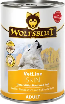 Produktbild von Wolfsblut VetLine Skin, Adult, jede Rasse, Felchen, 395 g