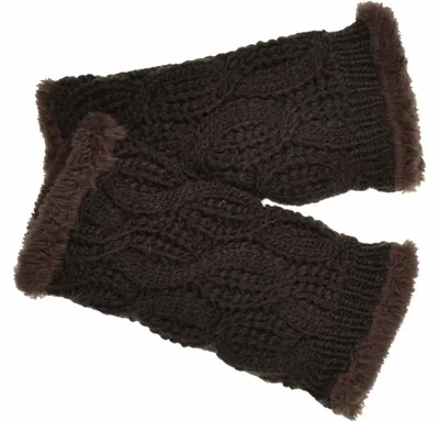 Seeberger Strickstulpe Mit in braun