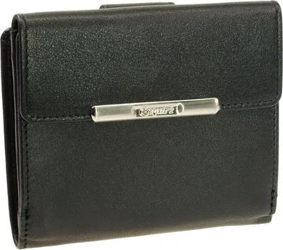 Zdjęcie produktu dla Esquire mały portfel damski HELENA 1214-50 czarny skórzany ochrona RFID