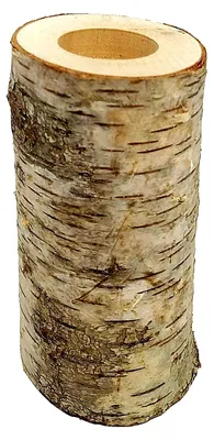 Produktbild von Kerzenhalter aus Birkenholz, Höhe 15 cm, für Teelichter und Kerzen