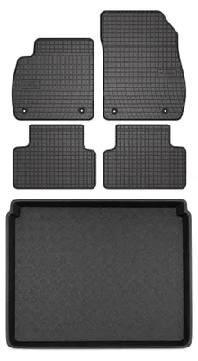 Obrázok produktu pre Gumové autokoberce SolidPRO + vaňa kufra pre: Opel Zafira C 2012-2018 5 ks