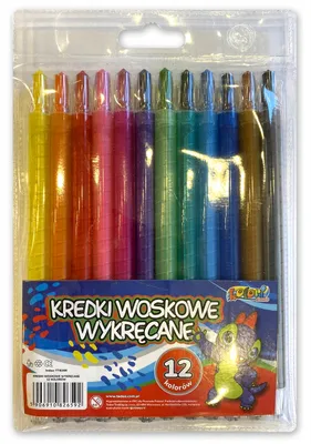 Produktbild von Penmate KOLORI Drehwachsmalstifte 12 Farben