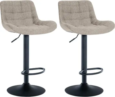 Image de set de 2 tabourets de bar élégants - Design élégant - modèle pivotant à 360