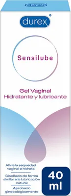 A product box for Durex Sensilube vaginal gel.