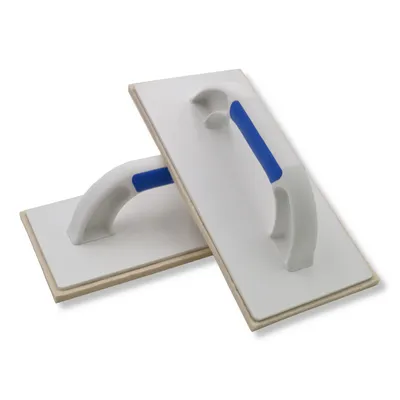 Produktbild von 2er Set DEWEPRO Filzbrett - Kunststoff (PS) Reibebrett mit 6mm Filzbelag für Putz u. Feinputz - 280x140mm - Filzreiber - Putzreiber - Maurerfilz