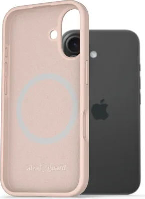 Zdjęcie produktu dla Silikonowe etui AlzaGuard kompatybilne z Magsafe pro iPhone 16 růžový