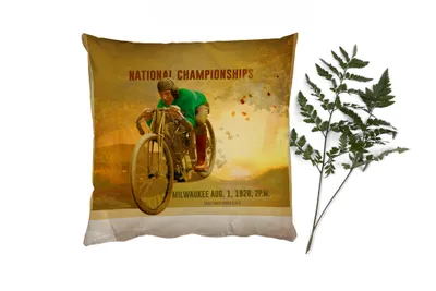 Produktbild von MuchoWow® Zierkissen Sofakissen Wohnzimmer Dekokissen 40x40 cm Mancave - Motor - Wald - Vintage - Foto Kissen - Schlafzimmer Dekoration