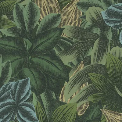 Produktbild von A.S. Creation | Travel Styles | 392224 | Vliestapete | Botanisch | 10.05 m x 0.53 m | Grün