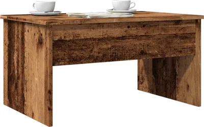 Immagine prodotto di Maison Exclusive - Tavolino effetto legno antico 80x50,5x41,5 cm Materiale ligneo