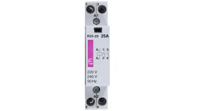 Image de Contacteur modulaire 25A 2 contacts NO, 1 module bipolaire, R 25-20 230V