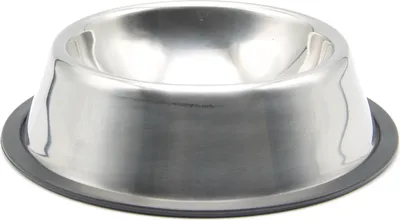 Produktbild von Hundenapf Edelstahl M - 14cm Fressnapf Hunde und Katzen Futternapf Wassernapf Trinknapf