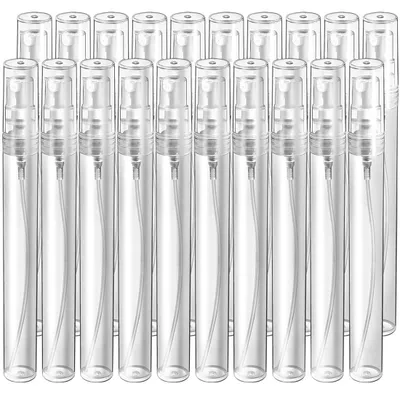 20 leere Parfümzerstäuber 10 ml transparent für Reise und Kosmetik
